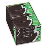 Wrigley\\'s® 5 Gum, Spearmint Rain, 15 Sticks/pack, 10 Packs/box WMW51404