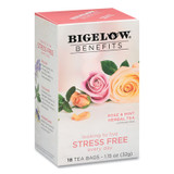 Bigelow® Benefits Rose & Mint Herbal Tea Bags, 0.6 Oz Tea Bag, 18/box RCB01027