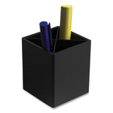 TRU RED™ Divided Plastic Pencil Cup, 3.31 X 3.31 X 3.87, Black TR55274-CC