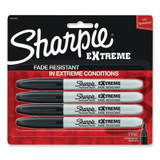 Sharpie® Extreme Marker, Fine Bullet Tip, Black, 4/pack 1927436