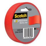 Scotch® Expressions Masking Tape, 3" Core, 0.94" X 20 Yds, Primary Red 3437-PRD