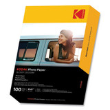 Kodak Photo Paper, 8 Mil, 4 X 6, Glossy White, 100/pack 41180