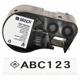 Brady Precut Label Roll Cartridge,Black/White M4C-1000-422