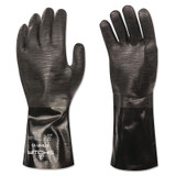 Neoprene Protective Gloves, Black, Rough, Size 10