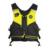 Mustang Survival Life Jacket,M/L,15.5lb,Foam,BLK/YLW/GRN MRV050WR-251-M/L-206