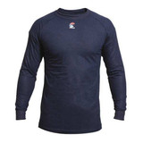 National Safety Apparel FR Long Sleeve T-Shirt,Navy,M C52FKSRLSMD