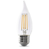 Feit Electric LED,3.3 W,BA10,Medium Screw (E26),PK2 BPEFC40950CAFIL/2/RP