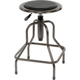 Interion Industrial Stool - Vinyl - Black