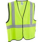 Global Industrial Class 2 Hi-Vis Safety Vest Solid Polyester Lime 4XL/5XL