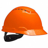 3m Hard Hat,Hi-Viz Orange,7-3/4 76450-NUV-H707VL