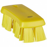 Vikan Cleaning Brush,6 7/8 in L,Yellow Bristle 38916