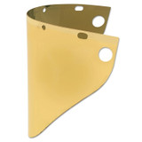 High Performance Faceshield Window, Uncoated, Gold, Extended View, 19 in L x 9-3/4 in H