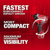 Milwaukee Tool Impact Driver,1-4",12V 3453-20