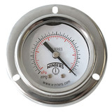 Winters Pressure Gauge,2" Dial Size,Silver PFQ2435-DRY-2FF