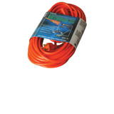 Vinyl Extension Cord, 50 ft, 1 Outlet, Orange