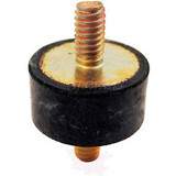 Vibration Mount, 2 Threaded Studs, 1.00" Dia, 1.00"H, 1/4-20 Thread