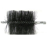 4" Double Spiral Flue Brush, .012 Steel Fill