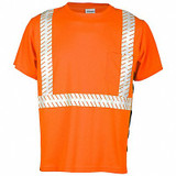 Kishigo T-Shirt,Black Sided,Class 2,Orange,M 9115-M