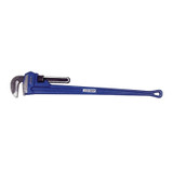 Cast Iron Pipe Wrench, Forged Steel Jaw, 48 in