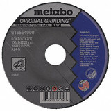 Metabo Grinding Wheel,T27,A24N,6"X1/4"X7/8" US616554000