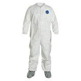 Dupont Coveralls,3XL,White,Tyvek(R) 400,PK25 TY121SWH3X0025NS