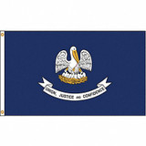 Nylglo Louisiana Flag,4x6 Ft,Nylon 142170