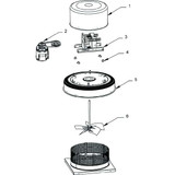 Dayton Alu 22"Dia, 16.4"H Roof Fan w.Motor 5DVR8