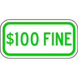 Lyle Fine Parking Sign,6" x 12" HCP-012-12HA