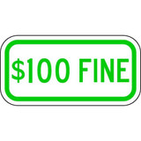 Lyle Fine Parking Sign,6" x 12" HCP-012-12HA