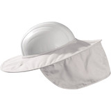 OccuNomix Stow-Away Hard Hat Shade, White, 1/Each