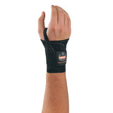 Ergodyne® ProFlex® 4000 Single-Strap Wrist Support, Left, Medium, Black, 1/Each