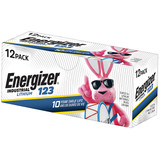 Energizer® 123 Lithium Battery, 12/Pkg