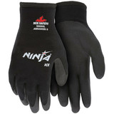 MCR Safety® Ninja® Ice Gloves, 2X-Large, Black, 12/Pair
