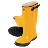 MCR Safety® 17" Rubber Slush Boots, Size 16, Yellow/Black, 1/Pair
