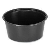 Fabri-Kal® Portion Cups, 2 oz, Black, 2,500/Carton PPC200B