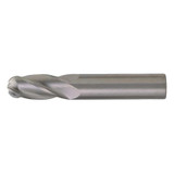 Cleveland Ball End Mill,Single End,1/4",Carbide C63535