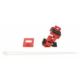 Brady Single Pole Breaker Lockout,Red,2-5/8" H 148690