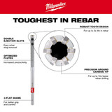 Milwaukee Tool Rebar Cutter Drill Bit,3-8 in Drill Bit 48-20-6770