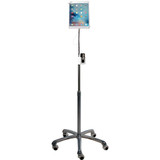 Cta Digital Floor Stand,64 in H,Silver PAD-SHFS