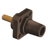 Hubbell Receptacle,600VAC/250VDC,Brown,Female HBLFRSBN