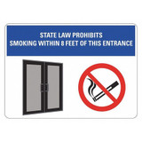 Lyle No Smoking Sign,7inx10in,Non-PVC Polymer LCU1-2006-ED_10x7