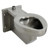 Acorn Controls Prison Toilet,SS,Top Spud,Wall Mount  R2105-T-1