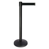 Queueway Barrier Post,Black Belt,10 ft. Belt L  QPLUS-33-B9