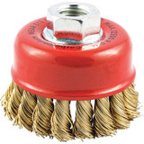 Sim Supply Cup Brush,Wire 0.020" dia.,Brass  78072705317