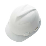 Msa Safety Hard Hat,Type 1, Class E,Ratchet,White 10150199