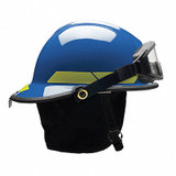 Bullard Fire Helmet,Blue,Fiberglass  FXSBLGIZ2