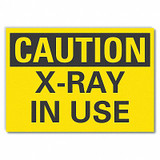 Lyle Radiation Caution Rflctv Label,3.5inx5in LCU3-0220-RD_5x3.5