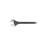 Westward Adj. Wrench,CV Steel,Black Phosphate,18" 31D018