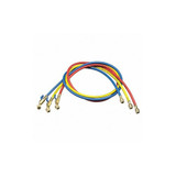 Yellow Jacket Hose, 16 in L, Blue/Red/Yellow, 800 psi 29986