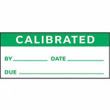 Stranco Calibration Label,ENG,Green/White,PK350 TC1-21003